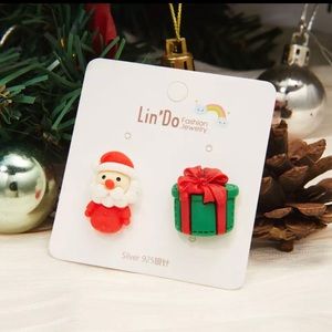 Cute Christmas Stud Earrings Santa Claus